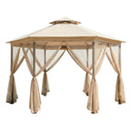 Replacement Canopy and Netting Set for Outsunny Hex - Riplock 350