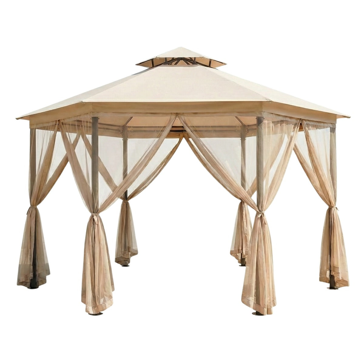 Replacement Canopy and Netting Set for Outsunny Hex - Riplock 350