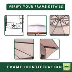 Replacement Canopy for Star Octagon TPG8061 Gazebo - Beige, Riplock 350