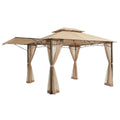 Replacement Canopy and Netting Set for Casual Way Awning 10x12 Gazebo - Riplock 350