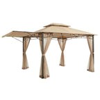 Replacement Canopy and Netting Set for Casual Way Awning 10x12 Gazebo - Riplock 350