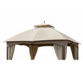 Replacement Canopy for Turnberry L-GZ933PCO-L 10' x 12' Gazebo - Beige, Riplock 350