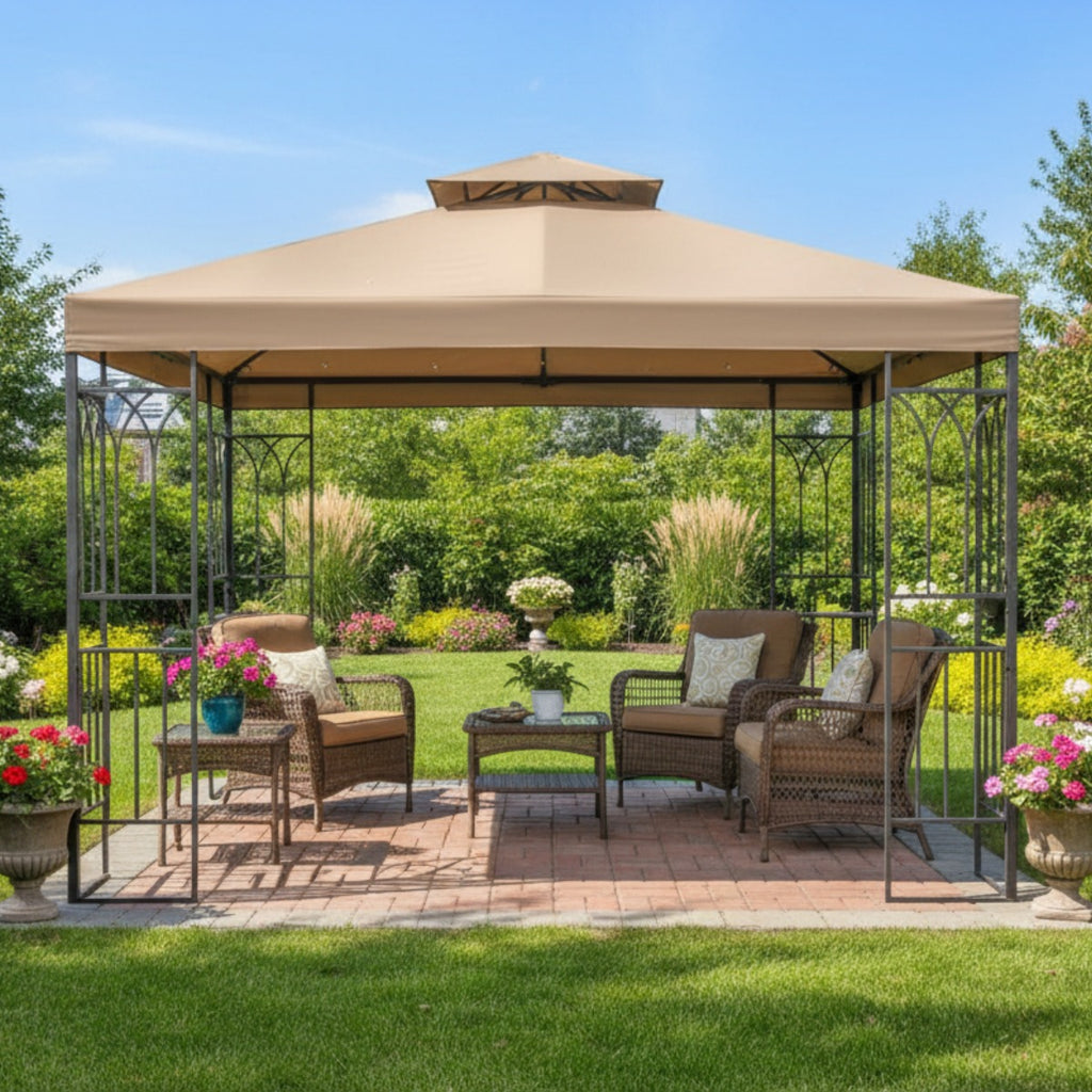 Replacement Canopy for Aldi Gardenline 2019 7884-19 10' x 10' Gazebo - Beige, 350