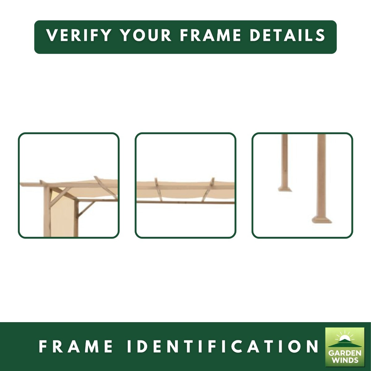 Replacement Canopy for Aldi 23700 Pergola - Beige, 350