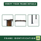 Replacement Canopy for ALDI Pergola 49964 73"W x 192"L - Beige, 350