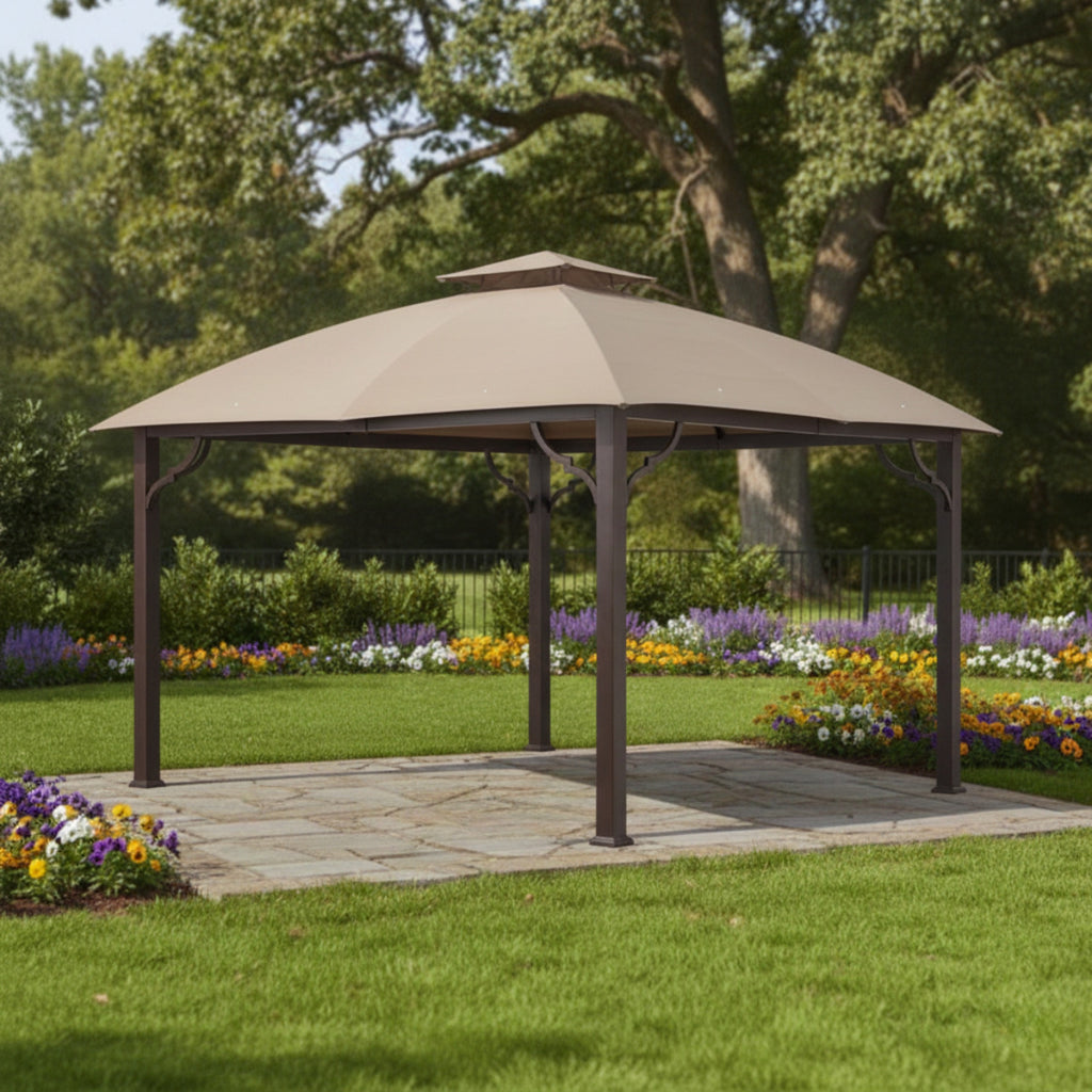 Replacement Canopy for Berkley Jensen A101010200 10' x 12' Gazebo - Beige, Riplock 350