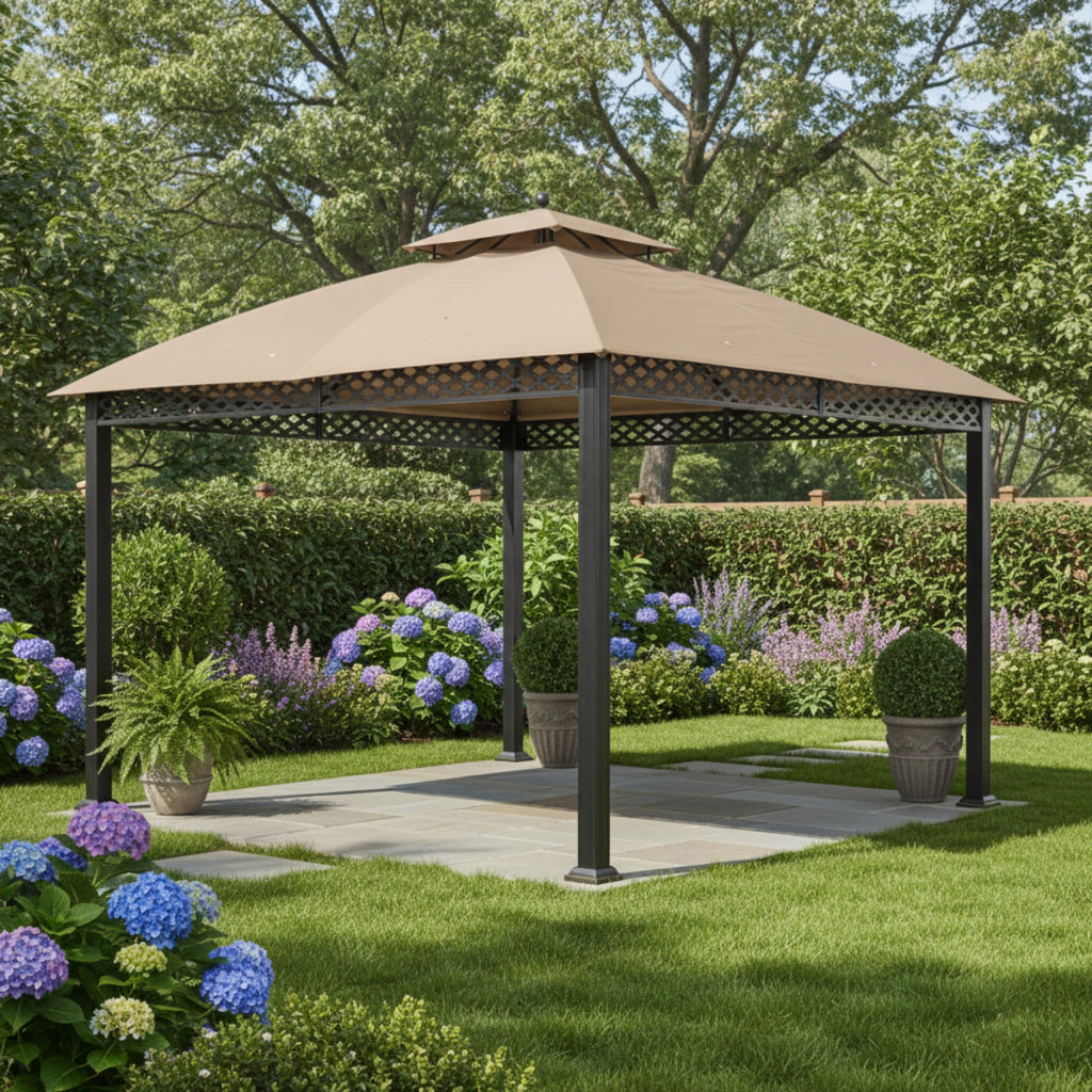 Replacement Canopy for Oakmont L-GZ1188PST-A 10' x 12' Gazebo - Beige