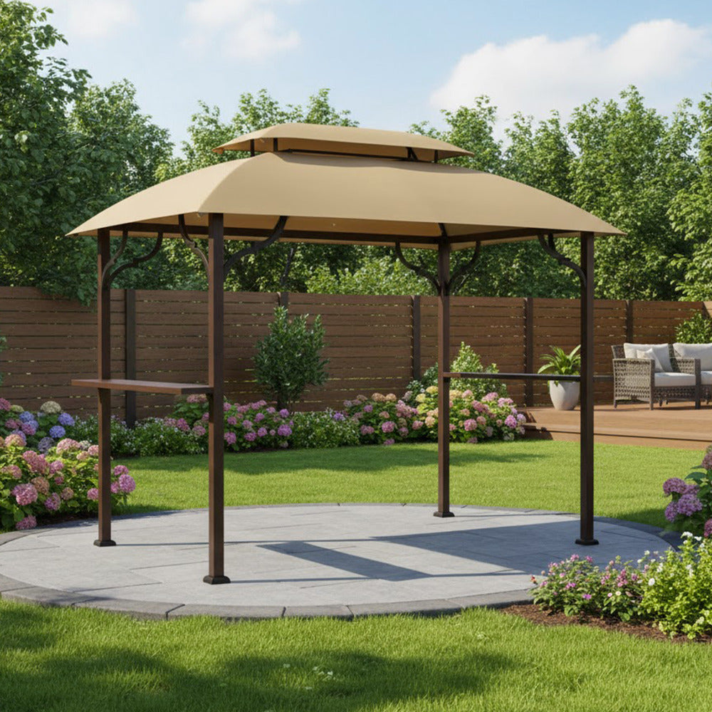 Replacement Canopy for Greenvail Grill A103001900, A103001911 Gazebo - Beige, Riplock 350
