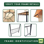Replacement Canopy and Netting Set for Jefferies A101013211 10' x 12' Gazebo - Beige, RipLock 350