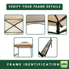 Replacement Canopy for Outsider Grill GFS20317F Gazebo - Beige, Riplock 350