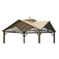 Replacement Canopy for Style Selections Pitched Roof TPGAZ2307 10' x 10' Gazebo - Beige, Riplock 350