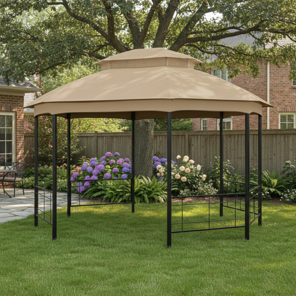 Replacement Canopy for Seagrove A101014900 Gazebo - Beige, Riplock 350