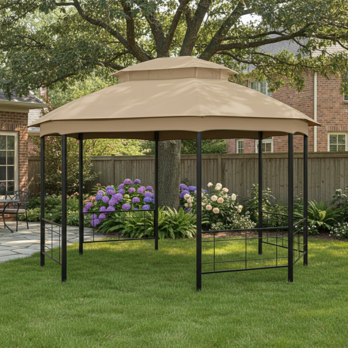 Replacement Canopy for Seagrove A101014900 Gazebo - Beige, Riplock 350