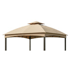 Replacement Canopy for Brown Frame TPGAZ2303B 10' x 12' Gazebo - Beige, Riplock 350