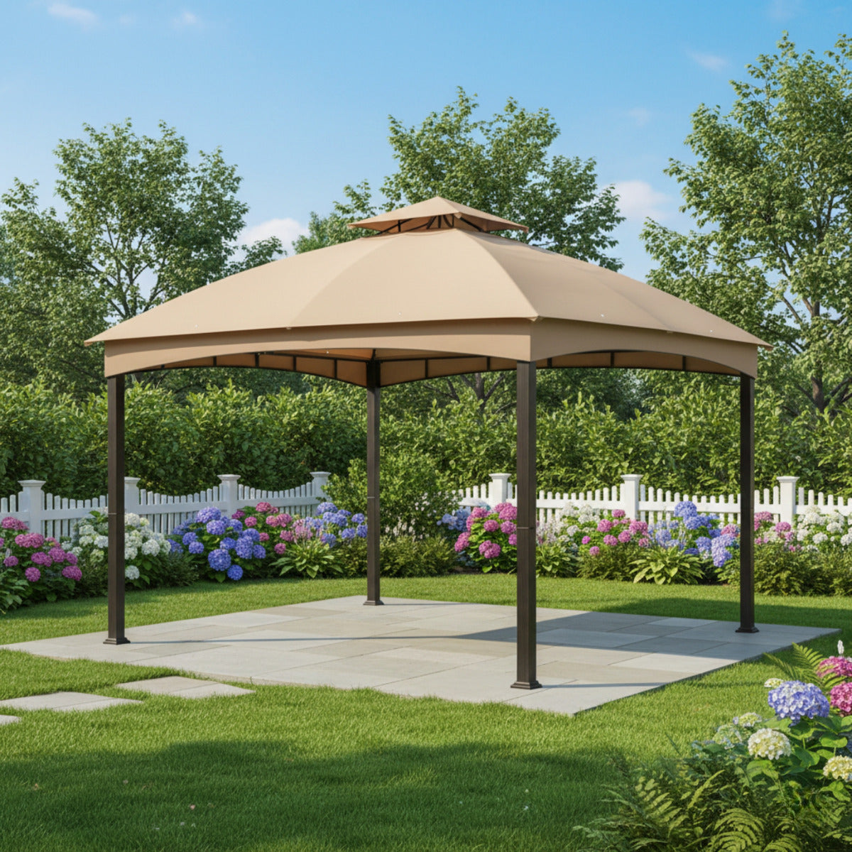 Replacement Canopy for Brown Frame Gazebo TPGAZ2303B - Riplock 350