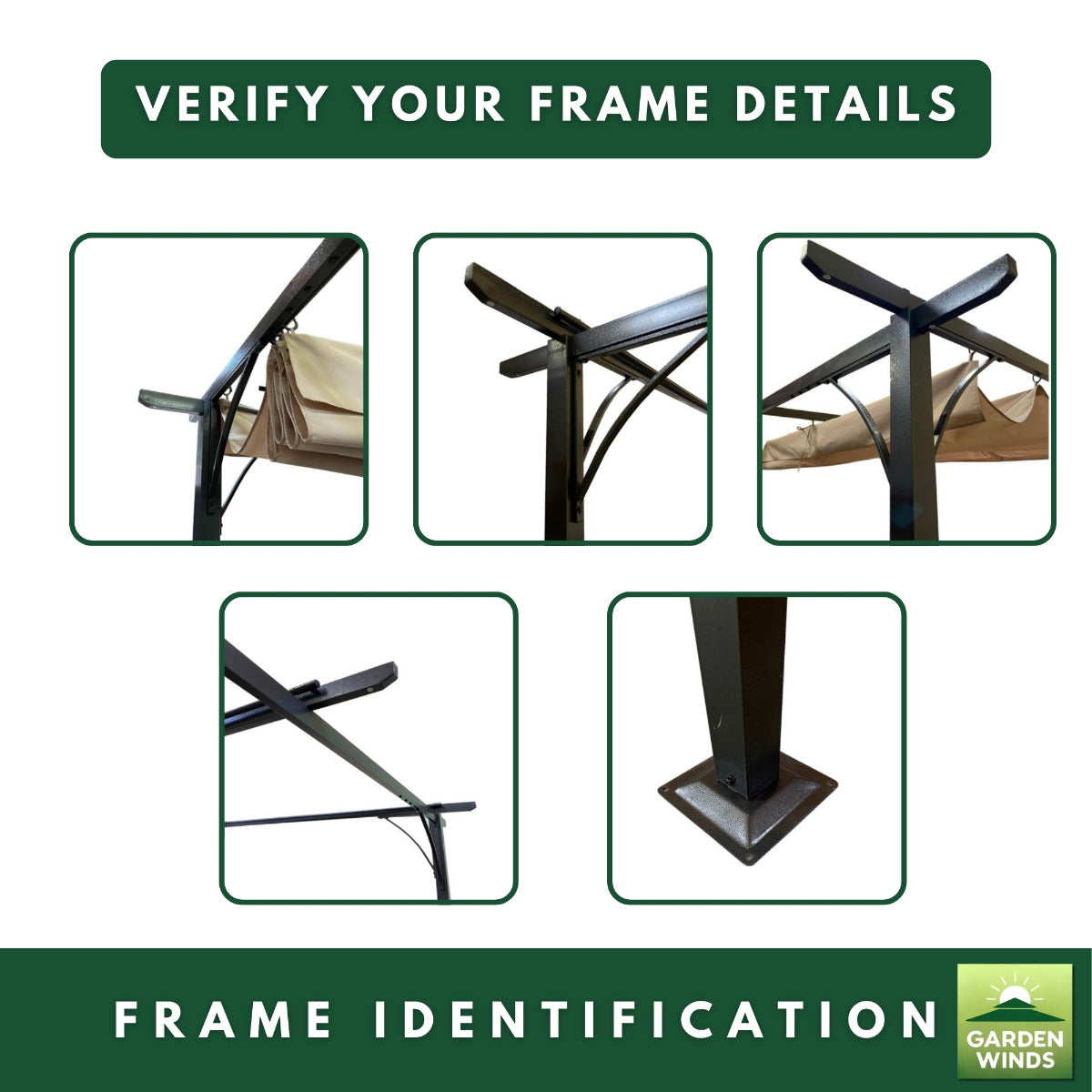 Replacement Canopy for Outsunny Pergola Model 84C-093 - Riplock