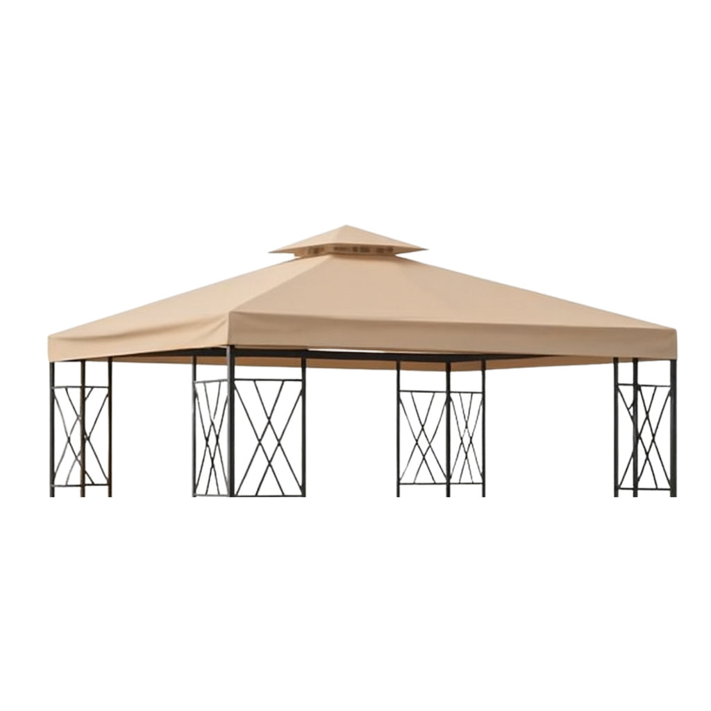 Replacement Canopy for 2020-2022 Aldi Gardenline 7884-20, 22466 10' x 10' Gazebo - Beige, 350