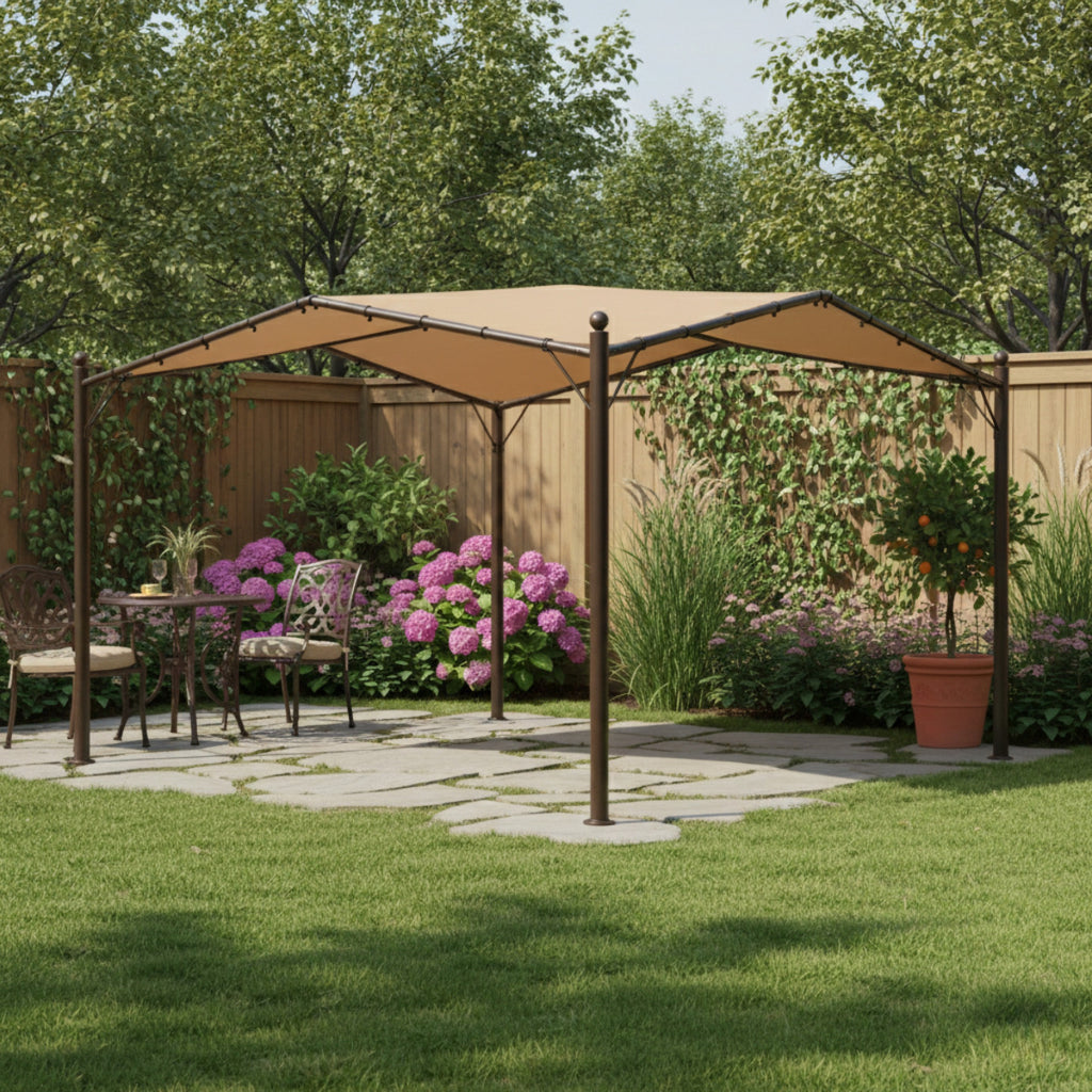 Replacement Canopy for MM Butterfly Pavillion TPGAZ2005 13' x 13' Gazebo - Beige, Riplock 500