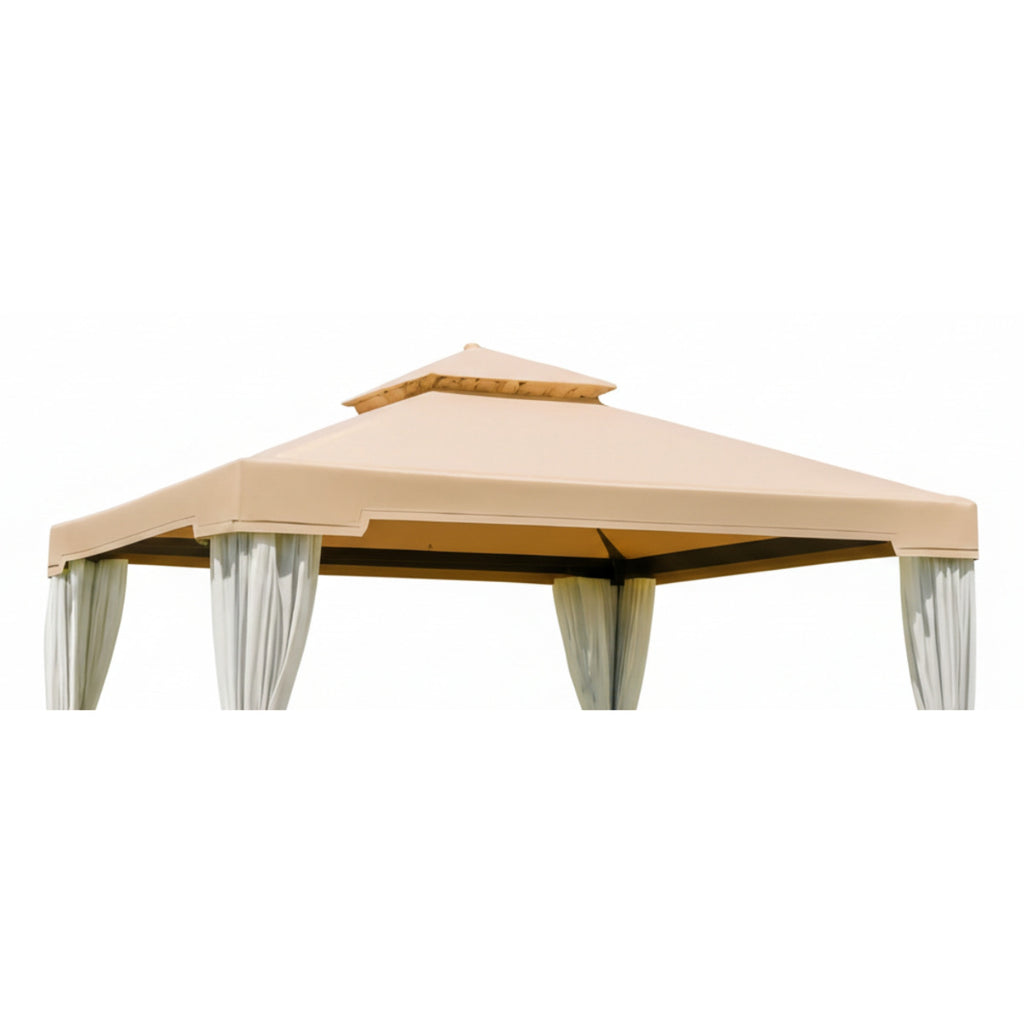 Replacement Canopy for Suncrown F008007B64 10' x 10' Gazebo - Beige, Riplock 350