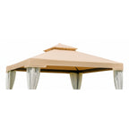 Replacement Canopy for Suncrown F008007B64 10' x 10' Gazebo - Beige, Riplock 350