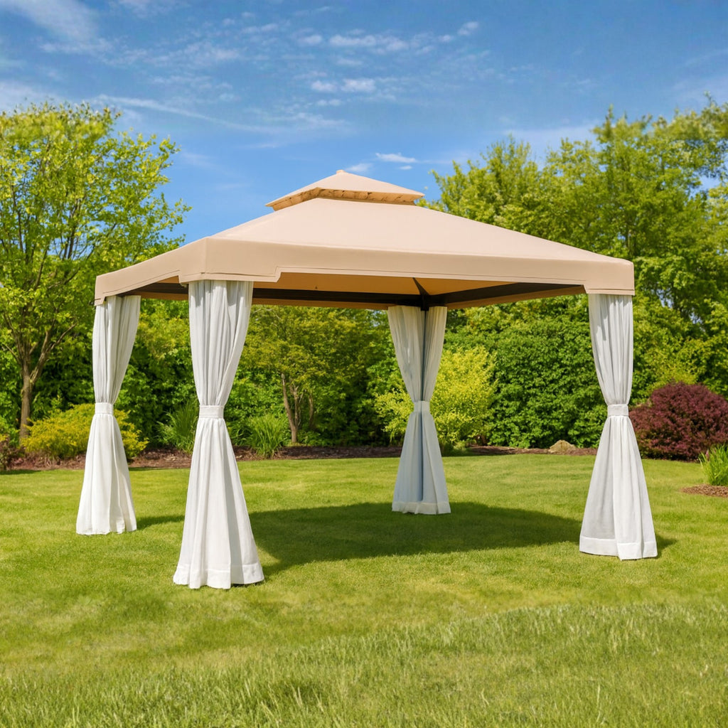 Replacement Canopy for Suncrown F008007B64 10' x 10' Gazebo - Beige, Riplock 350