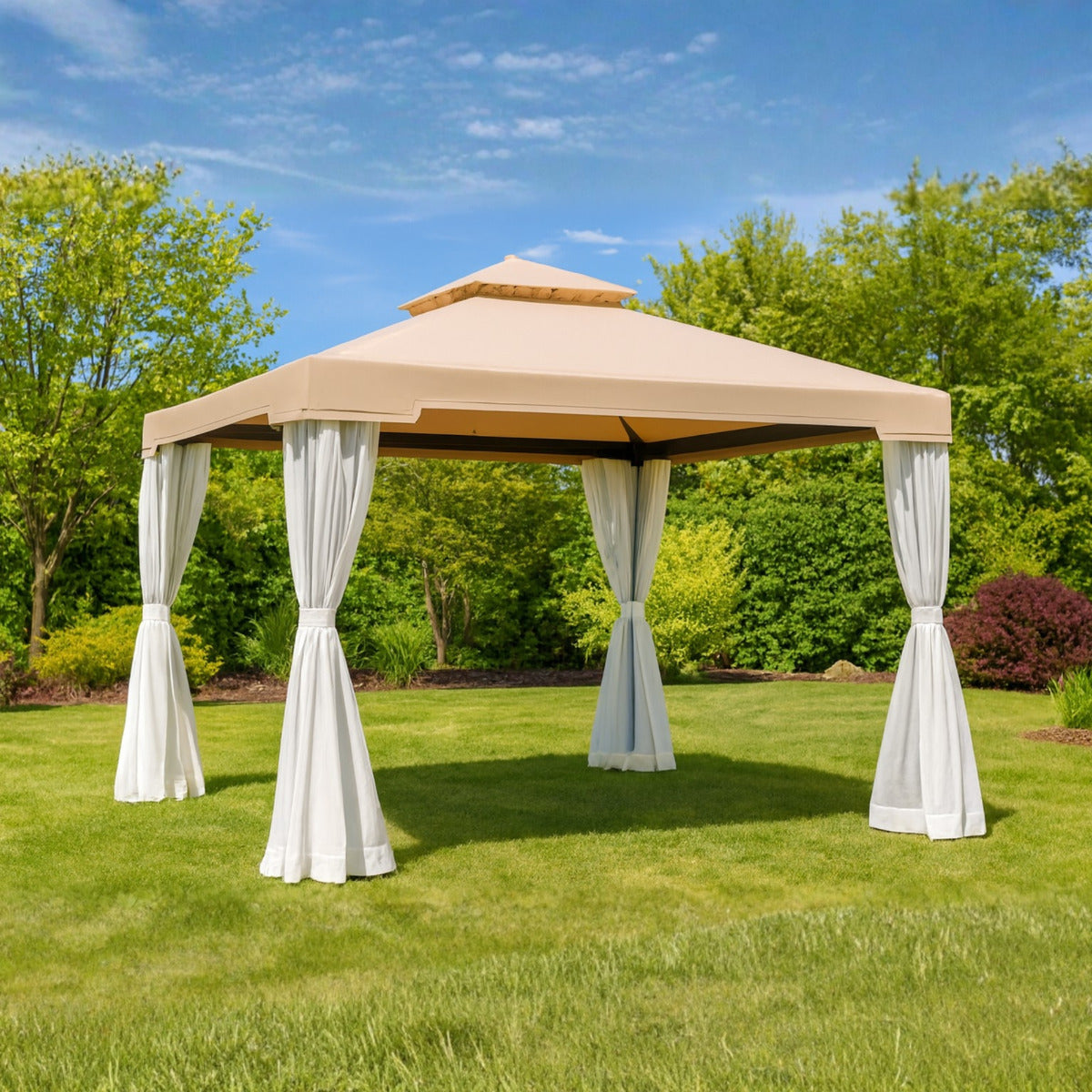 Replacement Canopy for Suncrown F008007B64 10' x 10' Gazebo - Beige, Riplock 350