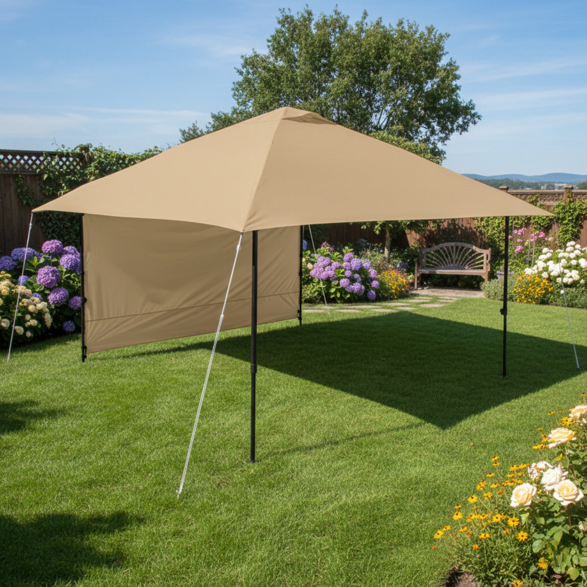 Replacement Canopy and Sunwall Set for Coleman Oasis 1606532 13' x 13'  Single Tier Tent - Beige, RipLock 350