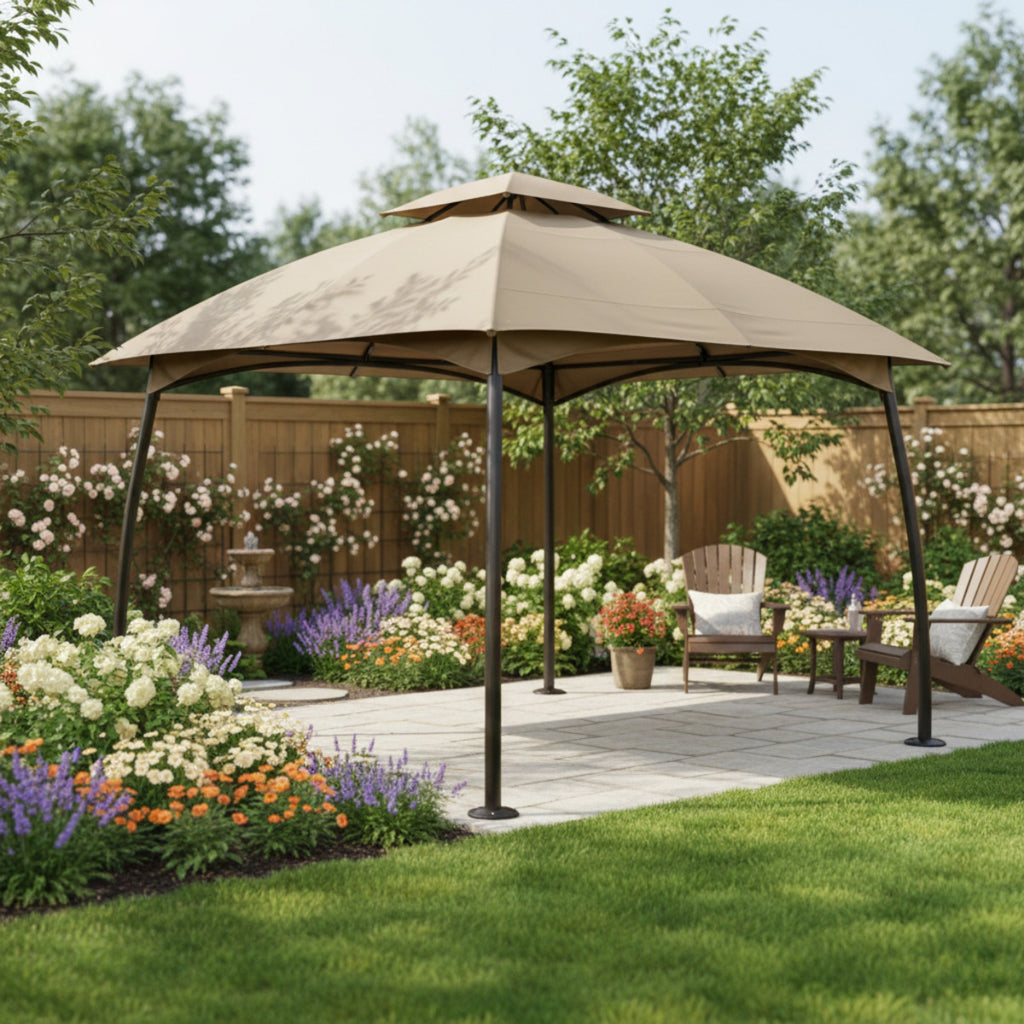 Replacement Canopy for AbcCanopy, MasterCanopy AWGHG-0571 10' x 13' Gazebo - Beige, Riplock 350