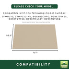 Replacement Canopy for Purple Leaf ZYMPG10 10' x 10' Pergola - Beige, Riplock 350