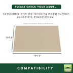 Replacement Canopy for Purple Leaf ZYMPG1012 10' x 13' Pergola - Beige, Riplock 350