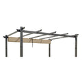Replacement Canopy for Purple Leaf ZYMPG1012 10' x 13' Pergola - Beige, Riplock 350