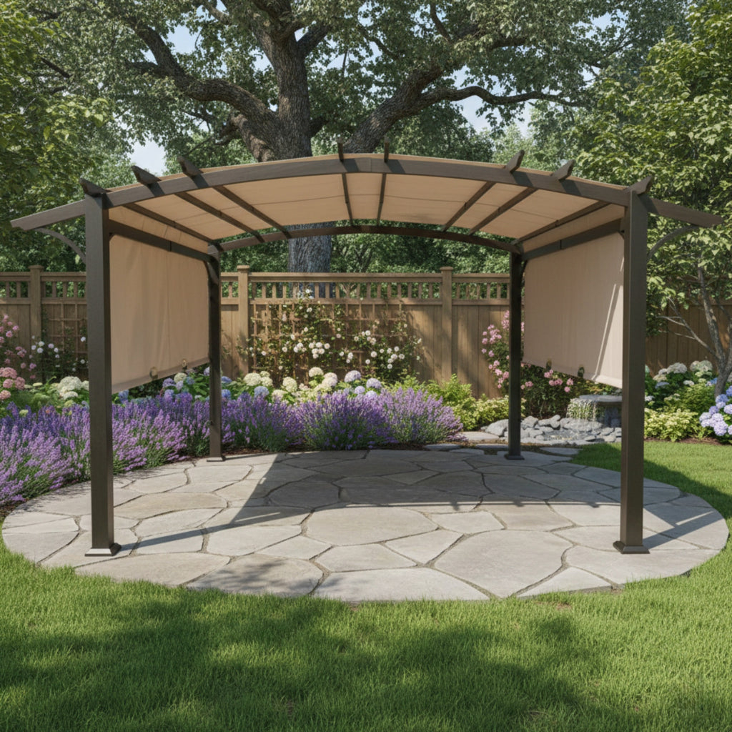 Replacement Canopy for Orchard Park A106009001 11' x 13' Pergola - Beige, Riplock 350
