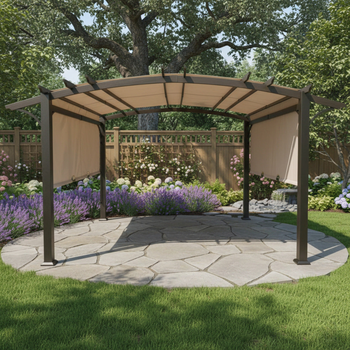 Replacement Canopy for Orchard Park A106009001 11' x 13' Pergola - Beige, Riplock 350