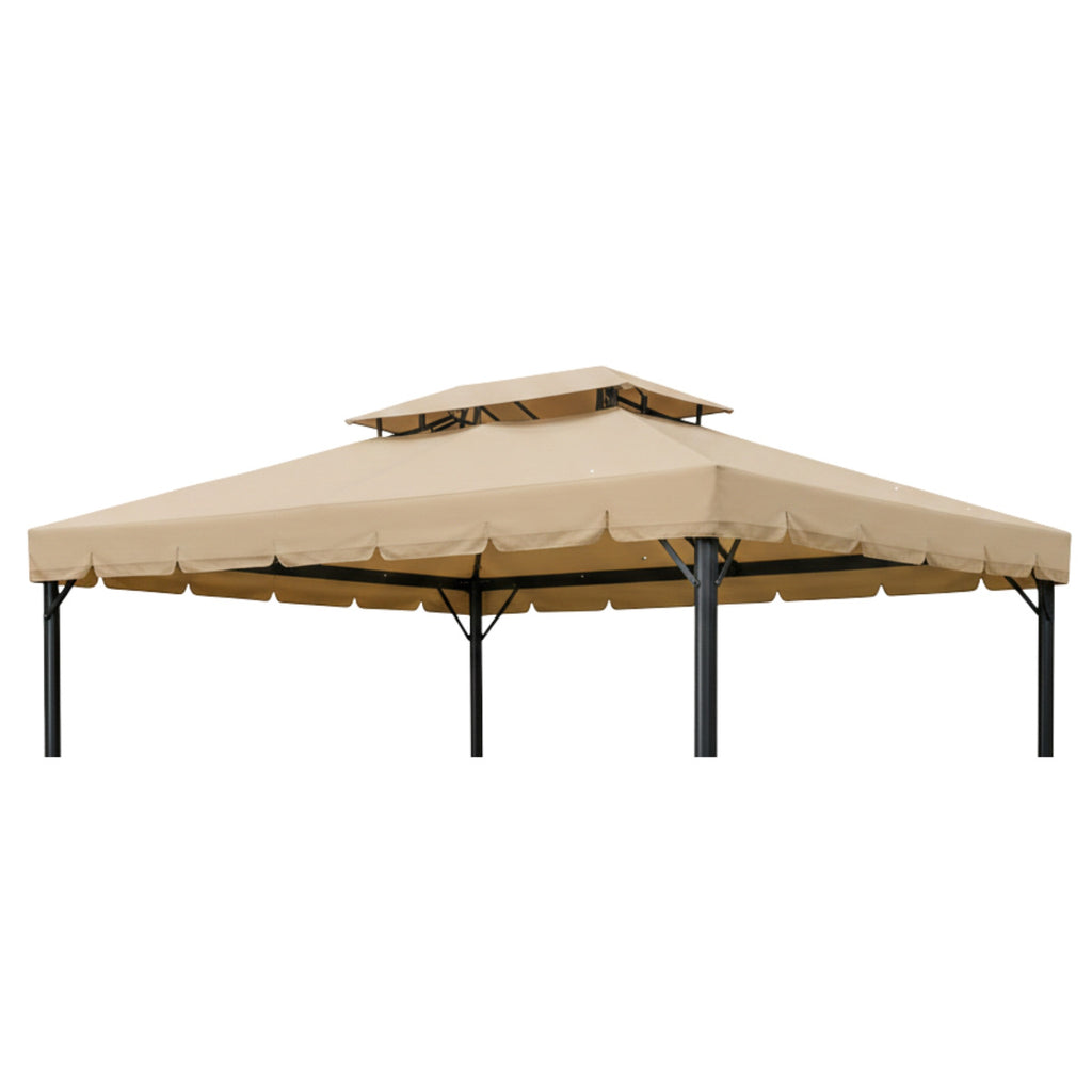 Replacement Canopy for Purple Leaf ZYRP1012 10' x 12' Gazebo - Beige, Riplock 350