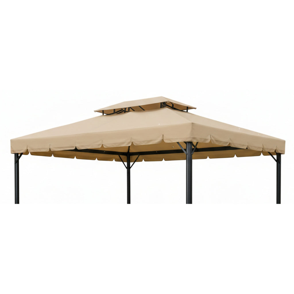 Replacement Canopy for Purple Leaf ZYRP1013 10' x 13' Gazebo - Beige, Riplock 350