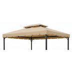 Replacement Canopy for Purple Leaf ZYRP1013 10' x 13' Gazebo - Beige, Riplock 350