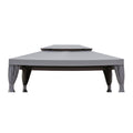 Replacement Canopy for Grand Patio 840.0020.000.001 10' x 13' Gazebo - Slate Gray, RipLock 350