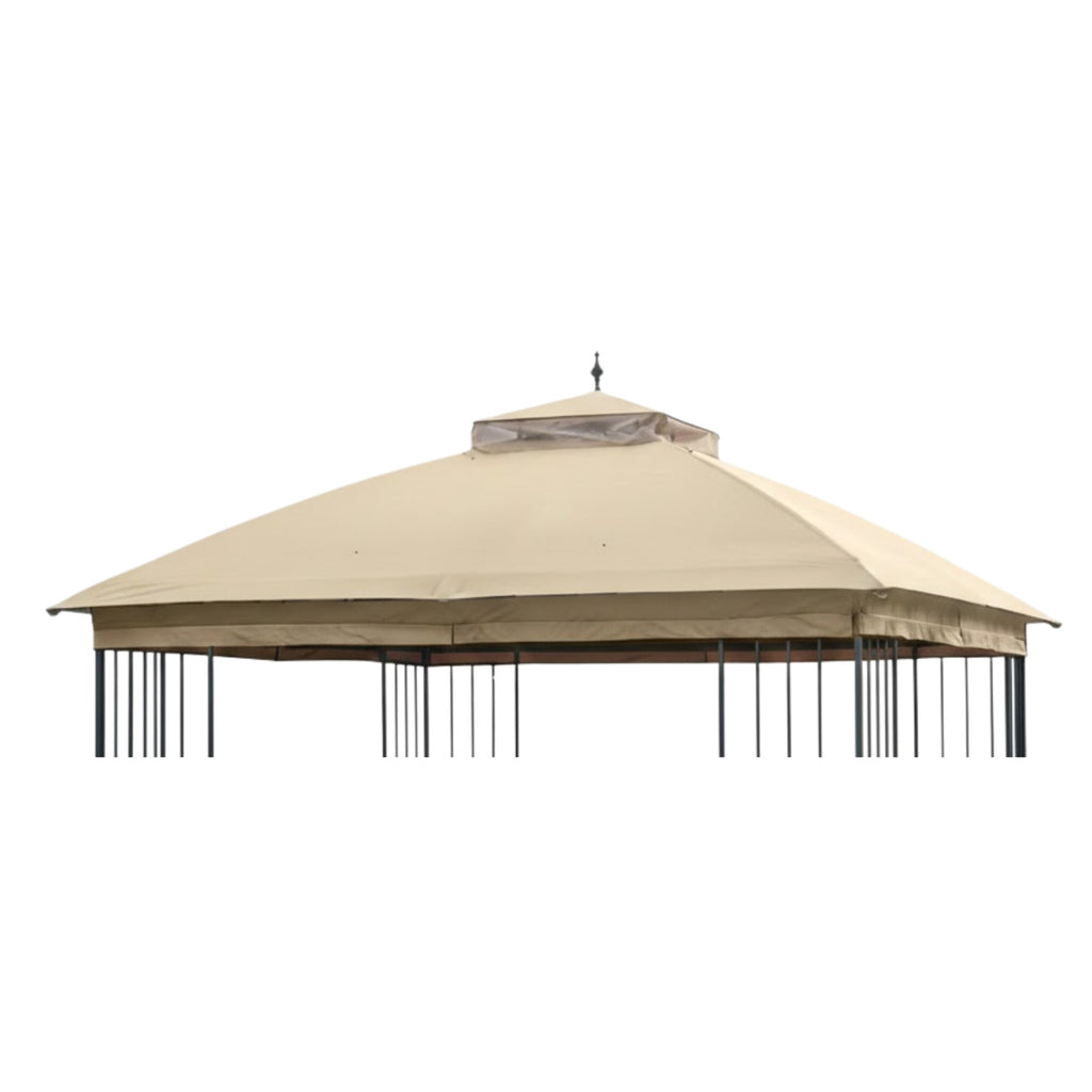 Replacement Canopy for Style Selections TPGAZ9116D, TPGAZ9126A 10' x 10' Gazebo - Beige, Riplock 350