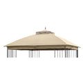 Replacement Canopy for Style Selections TPGAZ9116D, TPGAZ9126A 10' x 10' Gazebo - Beige, Riplock 350