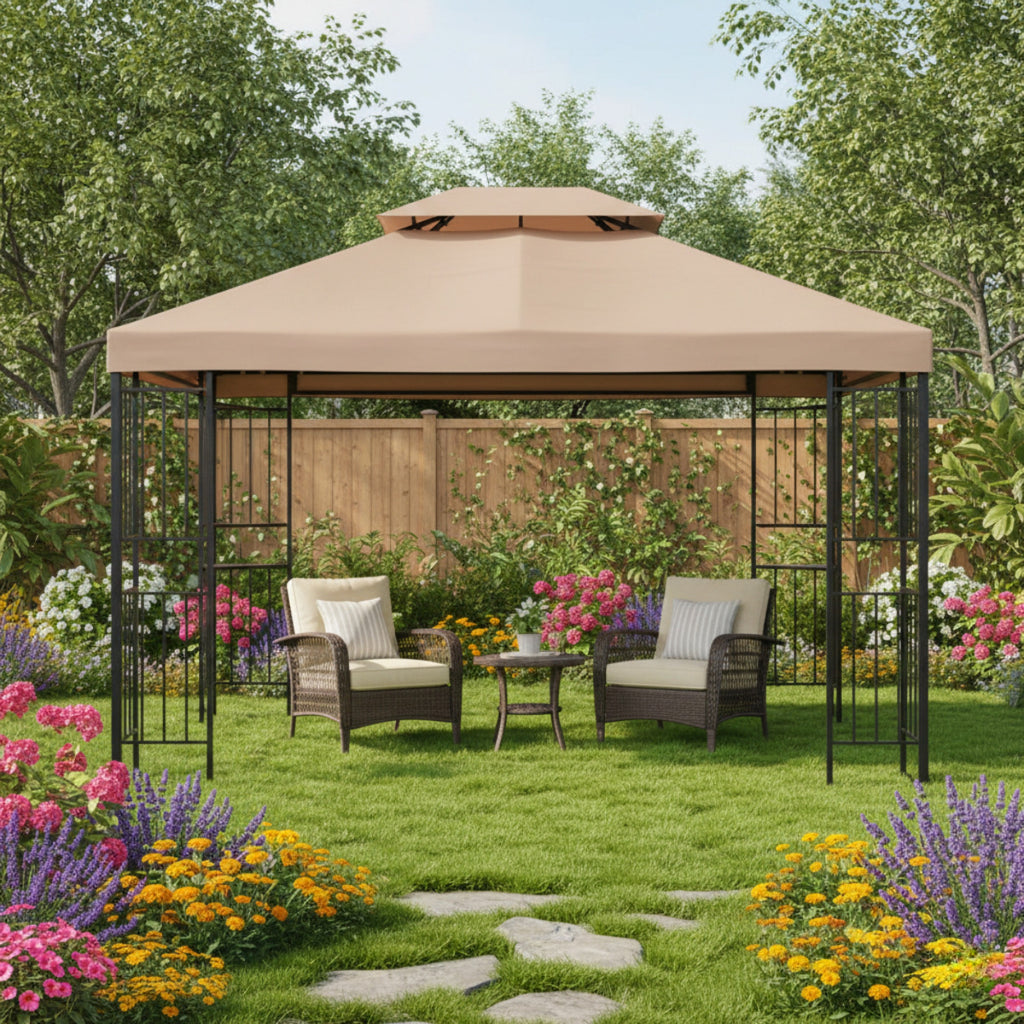 Replacement Canopy for Easy Assembly Mainstays MSD236247917053 10' x 12' Gazebo - RipLock 350