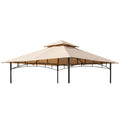 Replacement Canopy for ABCCANOPY GHG-1111DP-NT 10' x 10' Gazebo - Beige, Riplock 350