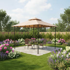 Replacement Canopy for ABCCANOPY GHG-1111DP-NT 10' x 10' Gazebo - Beige, Riplock 350