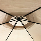 Replacement Canopy for B088NJWCZQ, HWG-028C Erommy 12ft Hexagon Gazebo - Riplock 350