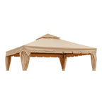 Replacement Canopy for Erommy Square B088NCCWXF, HWG-027C 12' Gazebo - Beige, Riplock 350