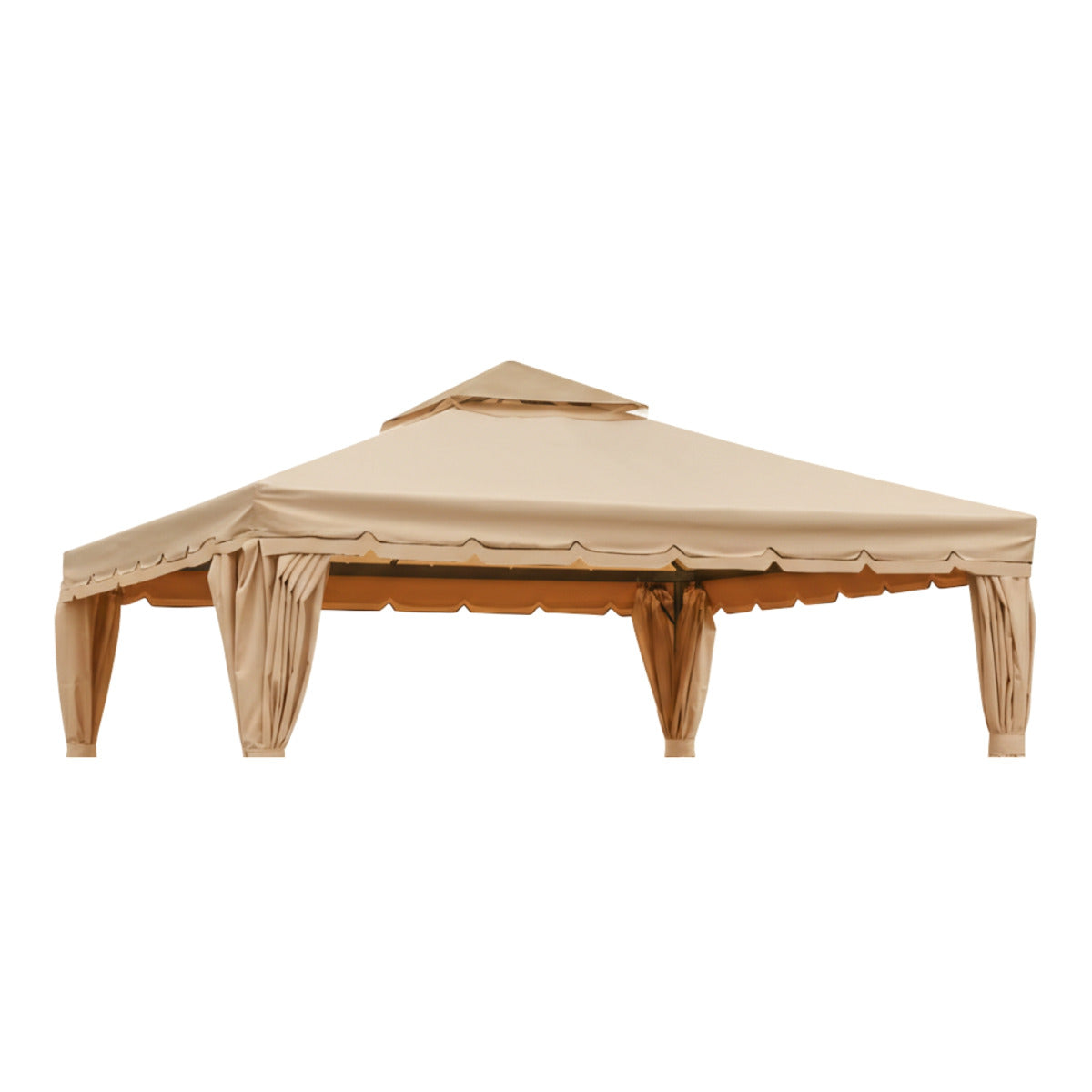 Replacement Canopy for Erommy Square B088NCCWXF, HWG-027C 12' Gazebo - Beige, Riplock 350