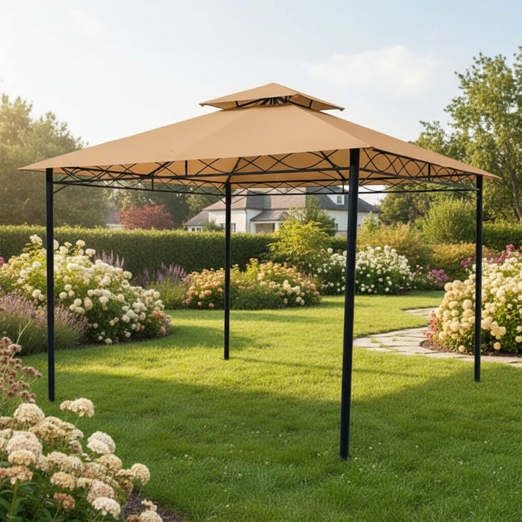 Replacement Canopy for FDW B0894DSBJF, GZ-8033 10' x 10' Gazebo - Beige, Riplock 350