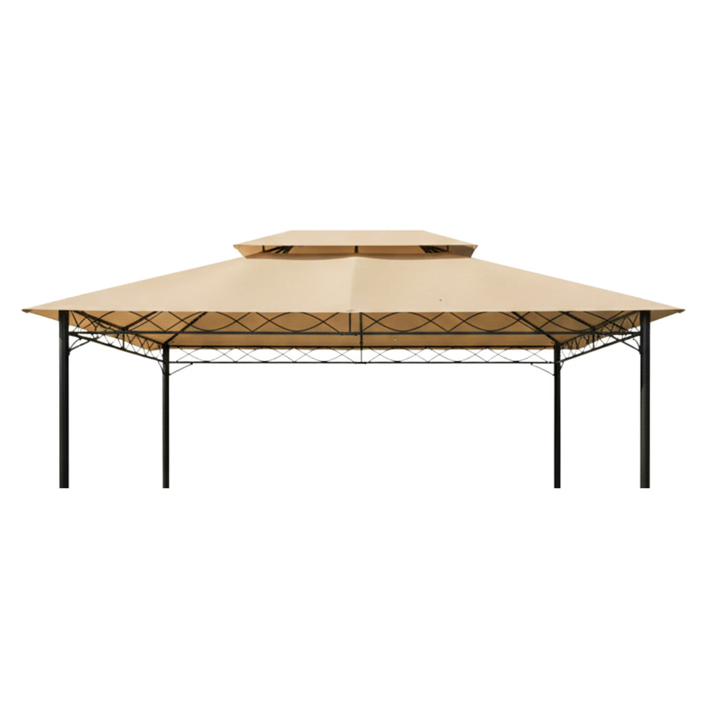 Replacement Canopy for FDW B0894FPCNT, GZ-6034, GZ6034 10' x 13' Gazebo - Beige, Riplock 350