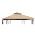 Replacement Canopy for AbcCanopy, MasterCanopy Arrow Crescent TJ-288-1012 10' x 12' Gazebo - Beige, Riplock 350