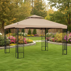 Replacement Canopy for AbcCanopy, MasterCanopy Arrow Crescent TJ-288-1012 10' x 12' Gazebo - Beige, Riplock 350