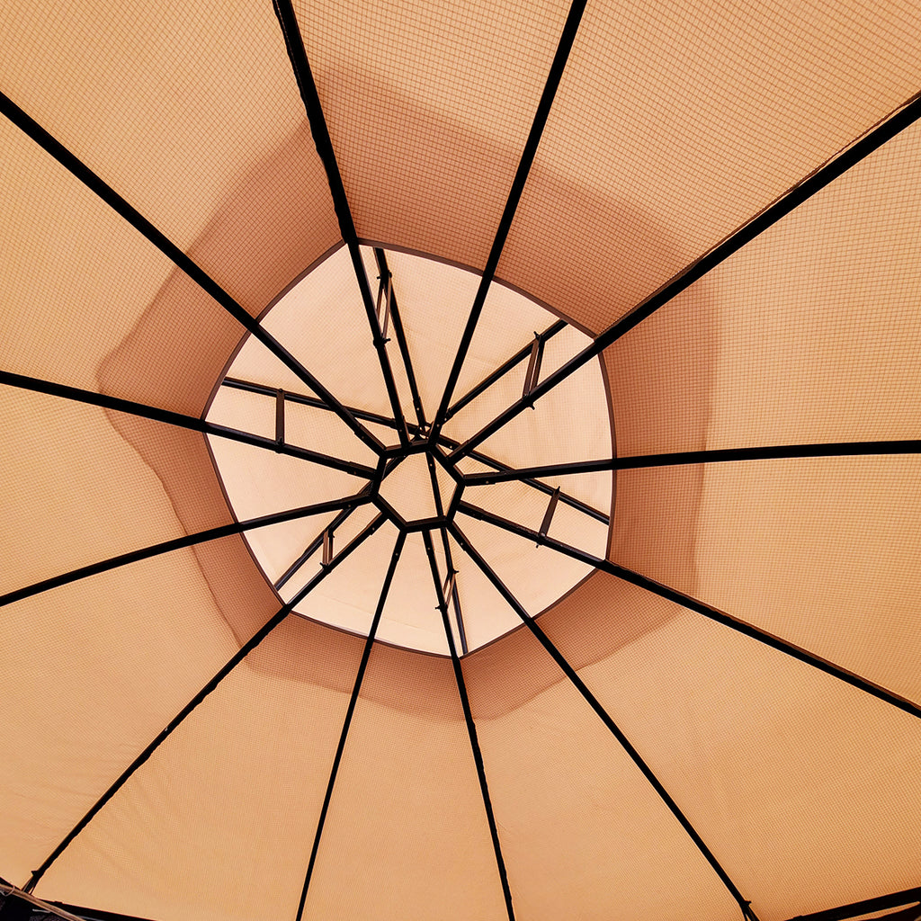 Replacement Canopy for 908303 Atwoods Cypress Hexagon Gazebo - Riplock 350